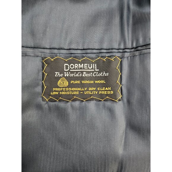 Hart Schaffner & Marx Mens Gray Plaid Suit 2-Piece Jacket & Pants Size 44L Pants - Picture 12 of 12